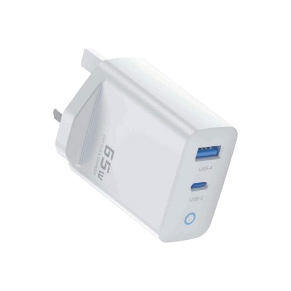 Toocki 65w gan charger usb-a+usb-c - Image 3