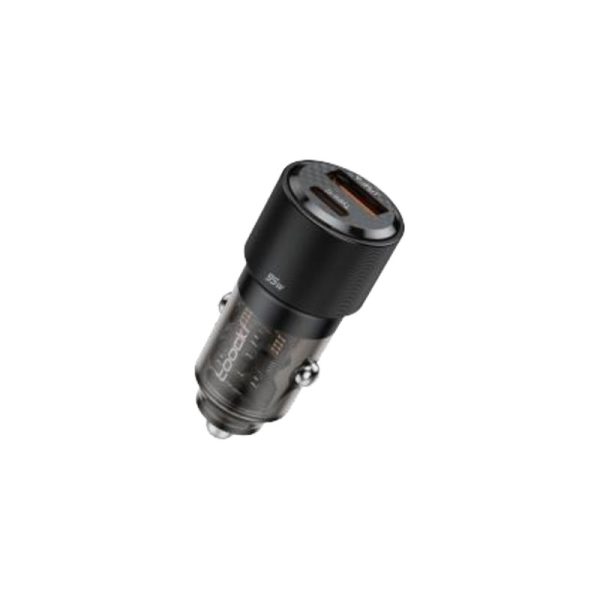 Toocki 65w digital display car charger usb-a+usb-c