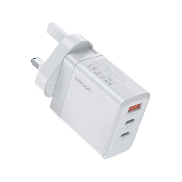 Toocki 65w gan charger 2 usb-c+usb-a - Image 2