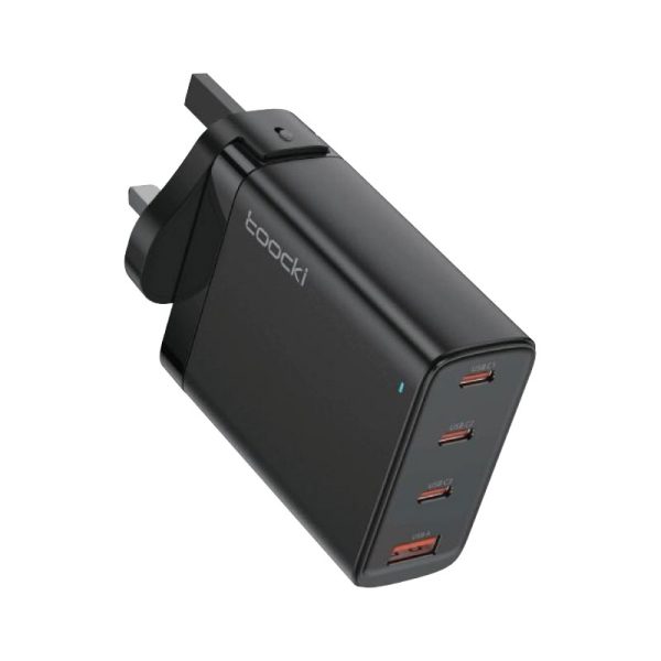Toocki 100w gan wall charger usb-a+3 usb-c