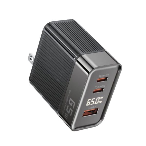 Toocki 65w gan charger 2 usb-c+usb-a - Image 2
