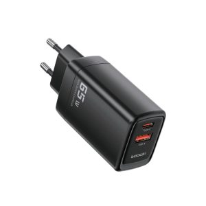 Toocki 65w gan charger usb-a+usb-c