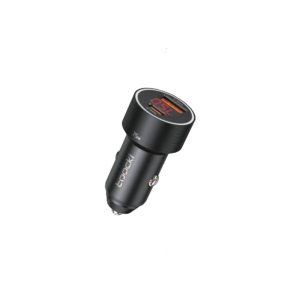 Toocki 75w digital display car charger usb-a+usb-c