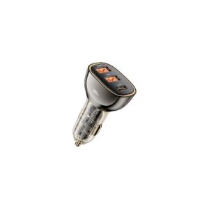 Toocki 90w zinc alloy car charger 2 usb-a+usb-c
