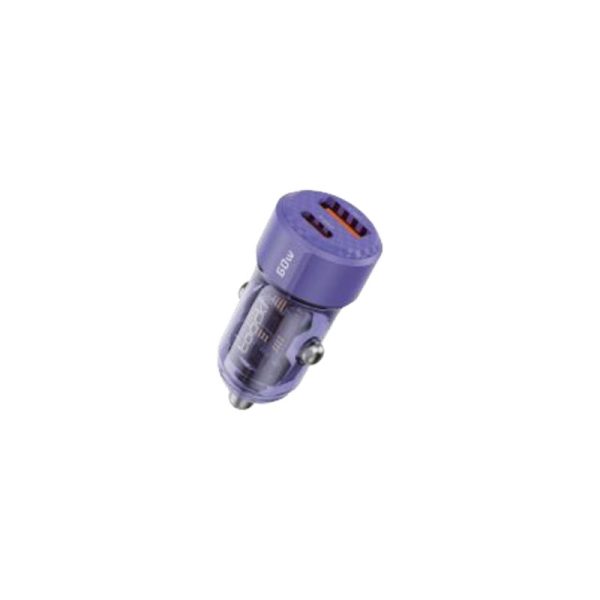 Toocki 60w car charger usb-a+usb-c - Image 2