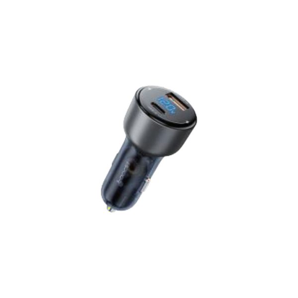 Toocki 72w digital display car charger usb-a+usb-c
