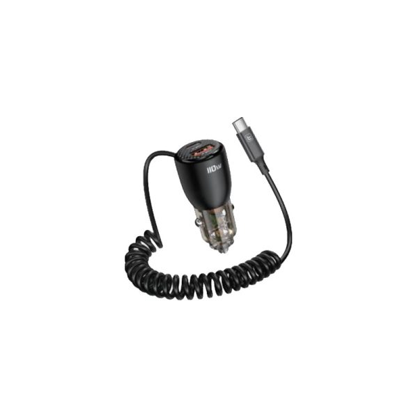 Toocki 110w car charger with usb-c cable usb-a+usb-c