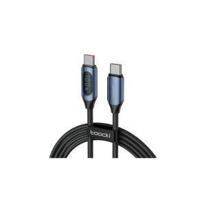 Toocki digital display usb-c to usb-c cable 100w