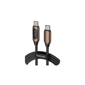 Toocki digital display usb-c to usb-c cable 60w