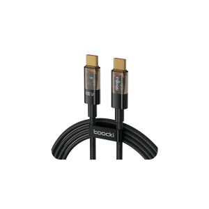 Toocki transparent usb-c to usb-c cable 100w