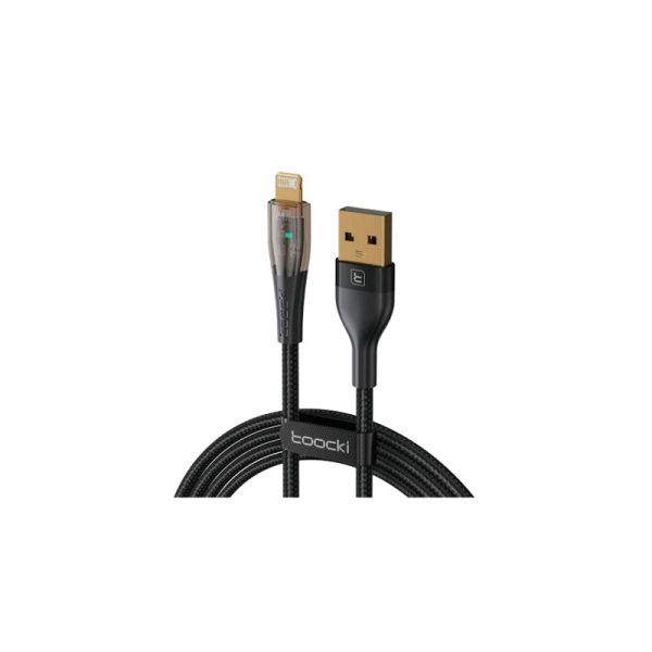 Toocki transparent usb-a to ip cable 2.4a