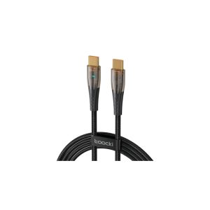 Toocki transparent usb-c to usb-c cable 100w