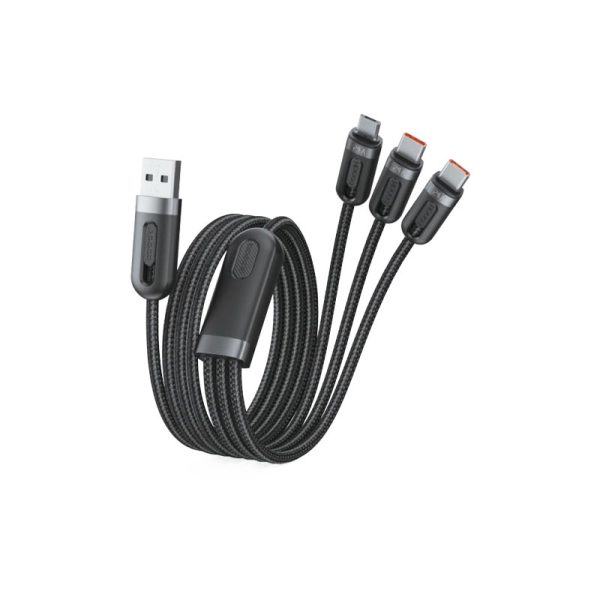 Toocki 3-in-1 usb data cable 66w