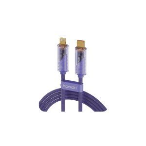 Toocki transparent usb-c to usb-c cable 20w
