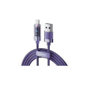 Toocki transparent digital display usb-a to ip cable 2.4a