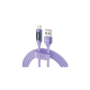 Toocki digital display usb-a to ip silicone cable 2.4a