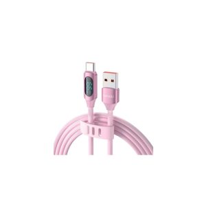 Toocki digital display usb-a to usb-c silicone cable 6a