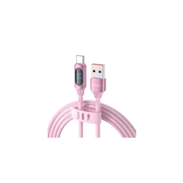 Toocki digital display usb-a to usb-c silicone cable 6a